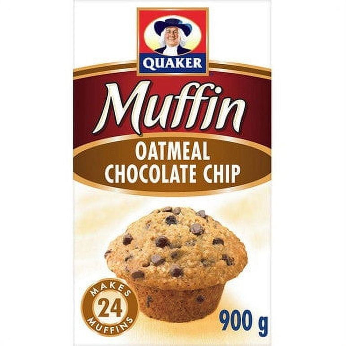 Quaker Muffin Mix Oatmeal Chocolate Chip, 900g/31oz