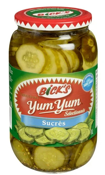 Bick's Yum Yum Sweet Pickles, 1L