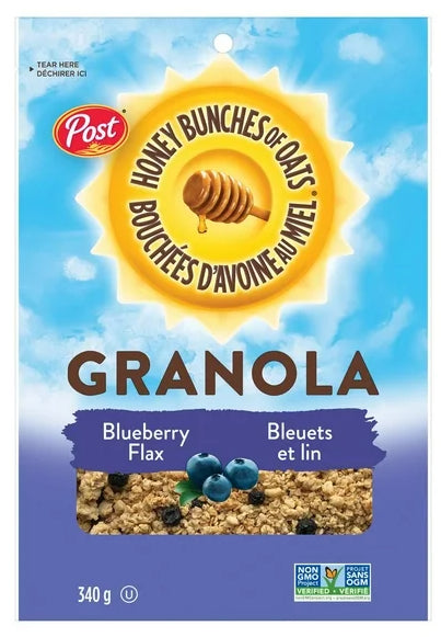 Post Honey Bunches of Oats Granola Blueberry Flax, 340g