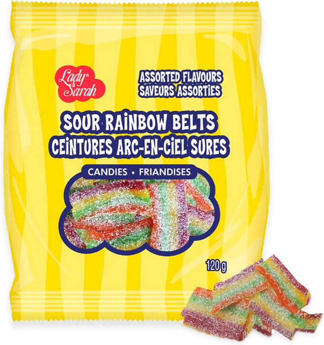 Lady Sarah Sour Rainbow Belts 120g/4.2oz Peg Bag