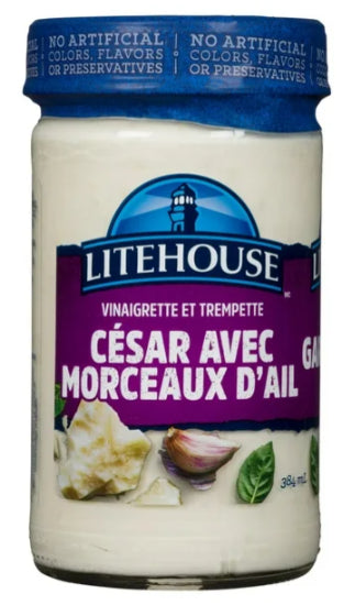 Litehouse Chunky Garlic Caesar Dressing & Dip, 384mL