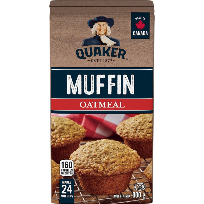 Quaker Muffin Mix Oatmeal 900g/31.7oz (Makes 24 muffins)