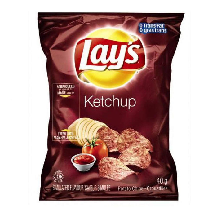 Lays Ketchup Potato Chips 40g Each 4 Mini Bags