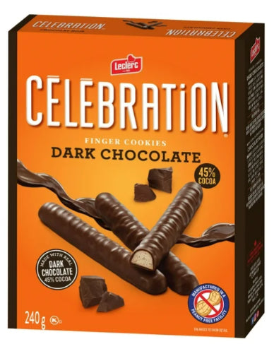 Celebration 45% Cocoa Fingers Cookies, 240g