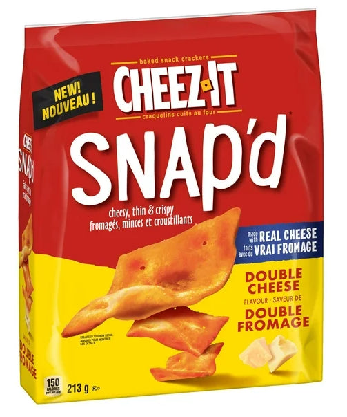 Cheez-It Snap'd Double Cheese Flavor Crackers, 213g