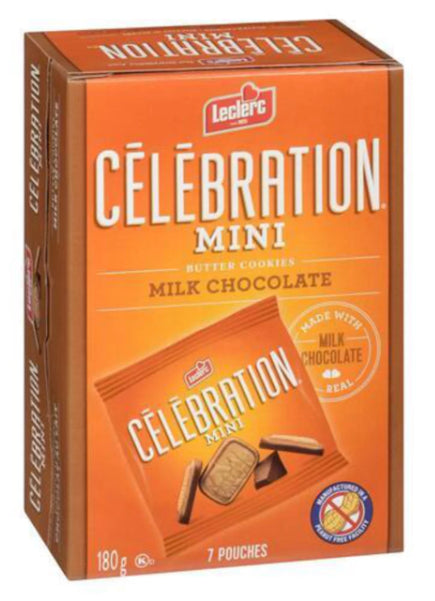 Leclerc Celebration Butter Cookie Milk Chocolate 180g