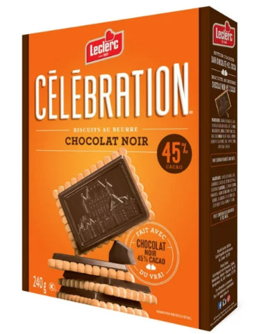 Celebration Dark Chocolate 45% Cocoa Butter Cookies, 240g