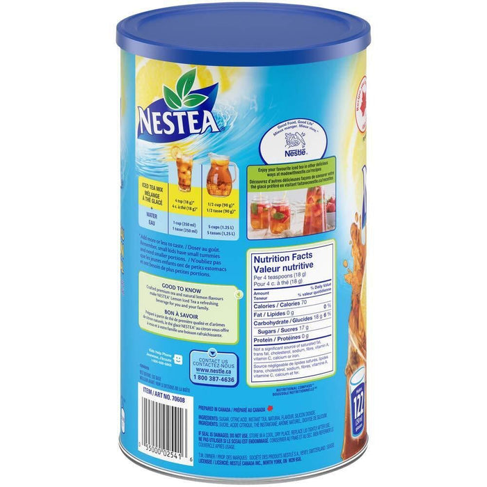 Nestea Original Lemon Iced Tea Mix 2.2kg/4lb 13oz CAN (MAKES 122 SERVINGS)