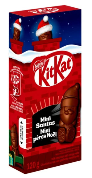 Nestle Kit Kat Mini Chocolate Santas, Milk Chocolate, 120g