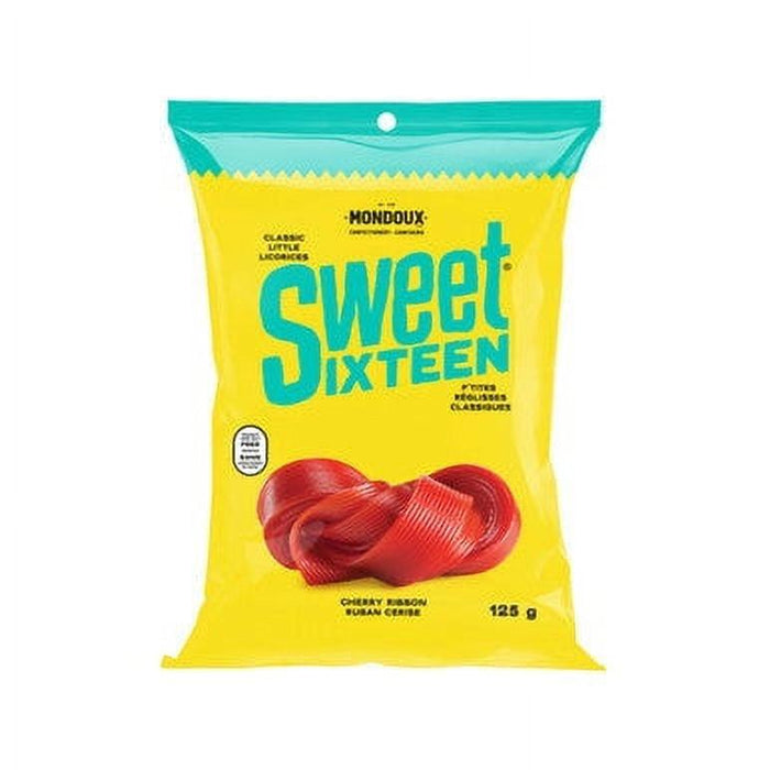 Mondoux Sweet Sixteen Cherry Ribbon Licorice Gummy, 125g/4.3oz