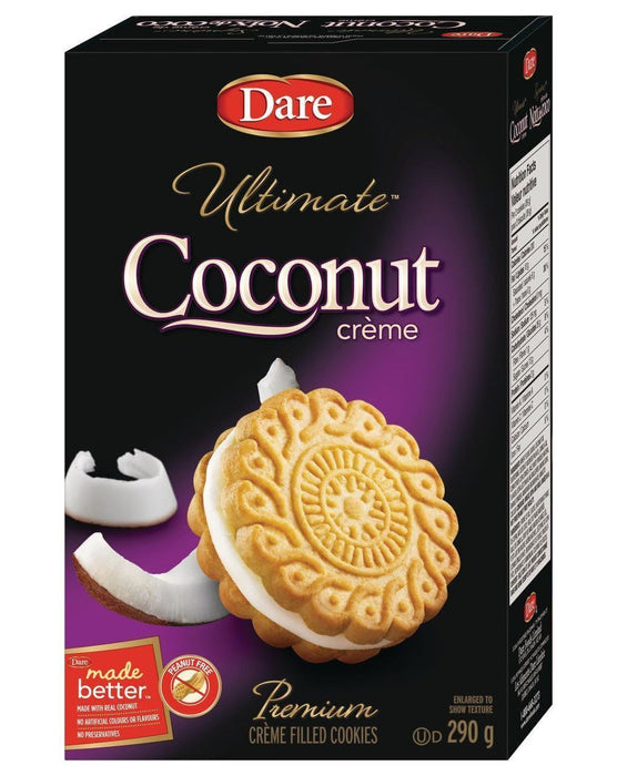 Dare Ultimate Coconut Creme Cookies, 290g/10.2oz