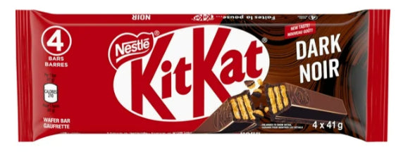 Kit Kat Dark Chocolate Wafer Bar Multipack, 4ct 164g