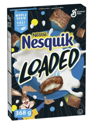 Nesquik Loaded Breakfast Cereal, Whole Grains, 368g