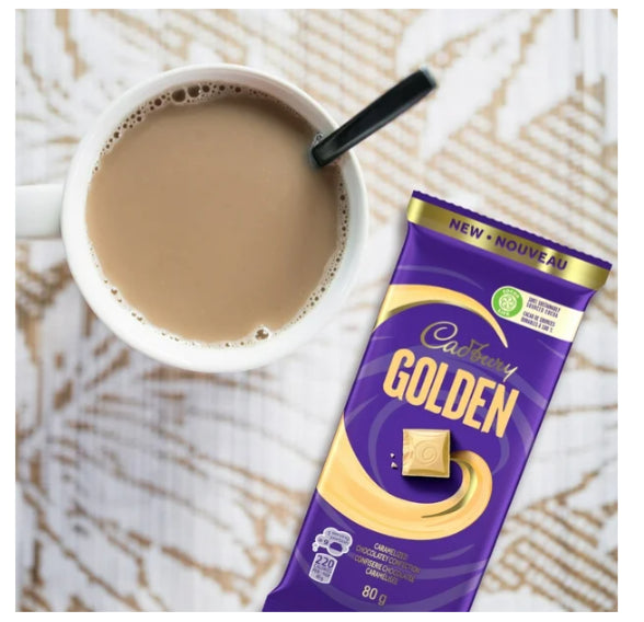 Cadbury, NEW Golden Caramelized White Chocolatey Candy Bar, 80g