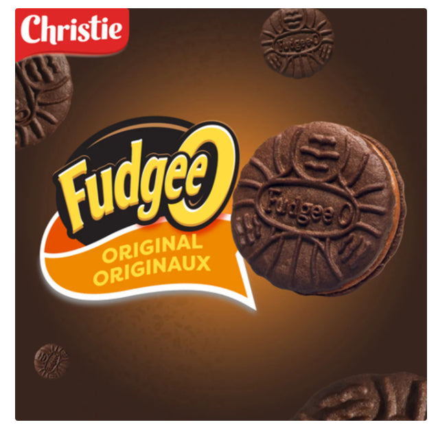 Fudgee-O Sandwich Cookies Chocolatey Creme Filled 303g
