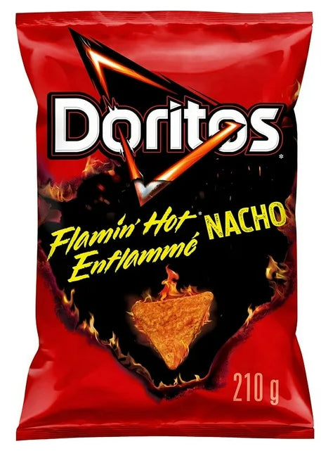 Doritos Flamin' Hot Nacho Flavored Tortilla Chips, 210g