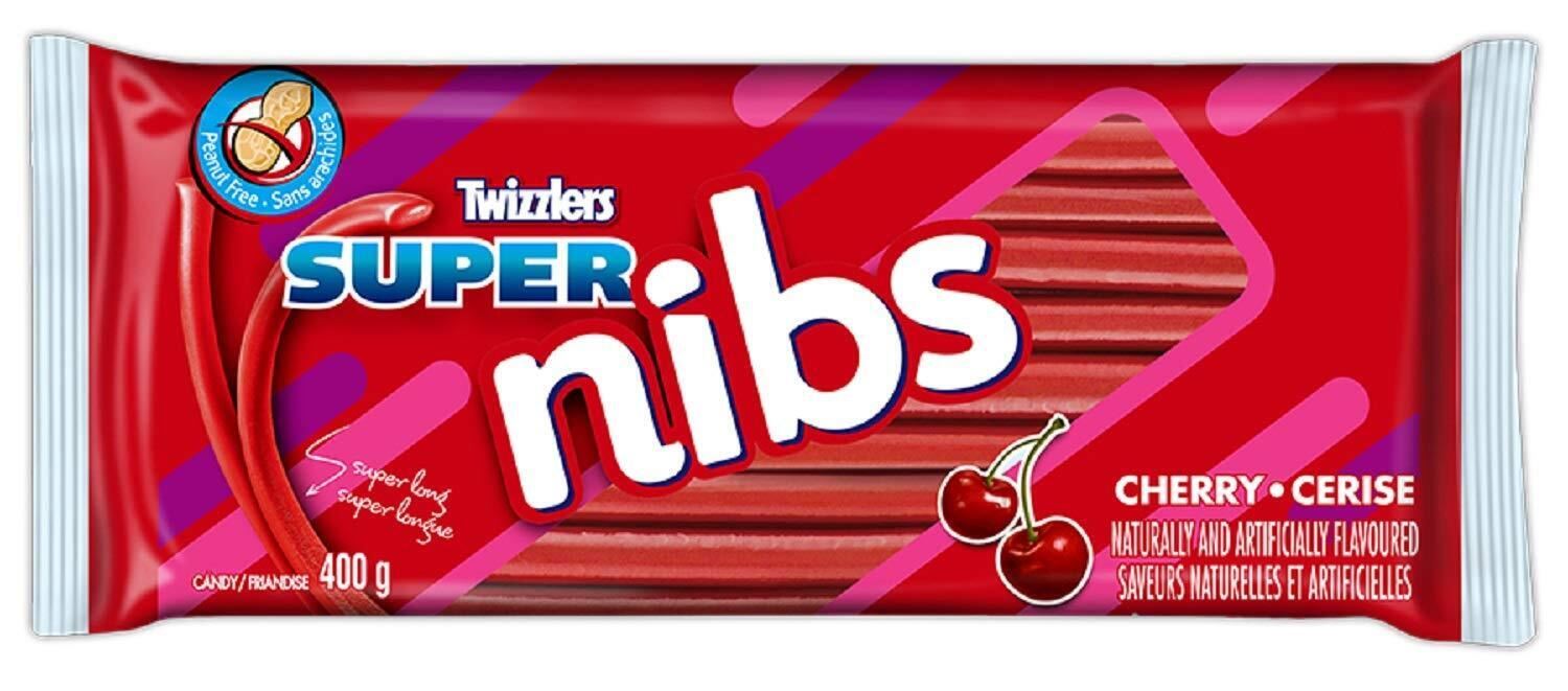 Twizzlers Super Nibs Cherry Flavored (400g / 14oz per pack)