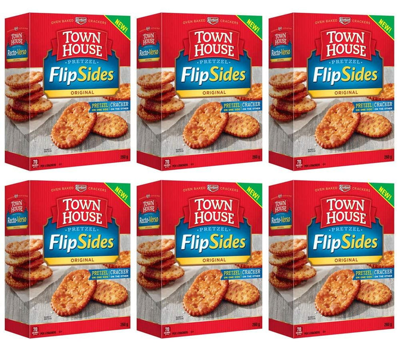 Kellogg's Town House Flipsides Original Cracker, 260g/9.2oz 6-Pack