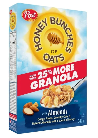 Post Honey Bunches of Oats With Almond Cereal, 340g
