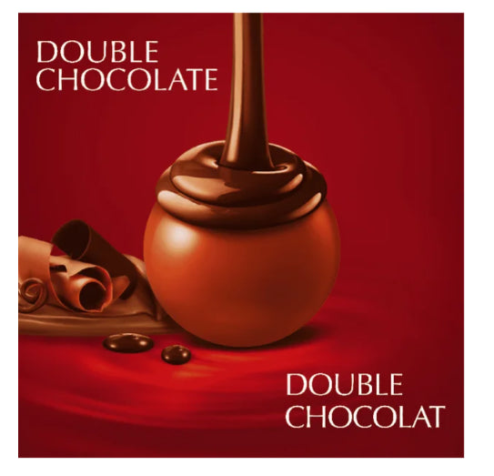 Lindt LINDOR Double Chocolate Truffles, 150g Bag