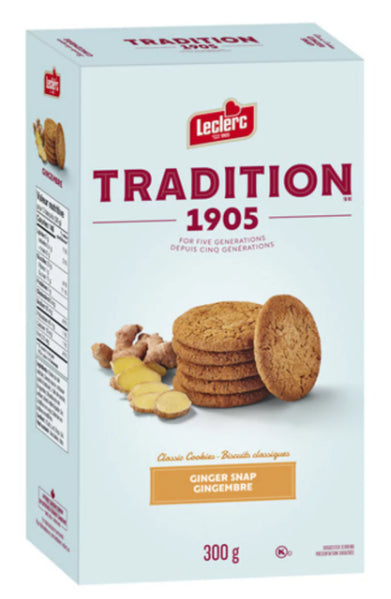 Leclerc Tradition Cookies Biscuit Ginger Snap 300g