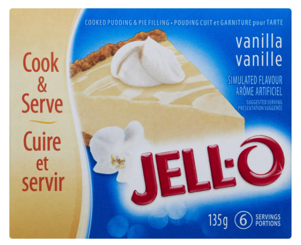 Jell-O Instant Pudding & Pie Filling Vanilla 135g