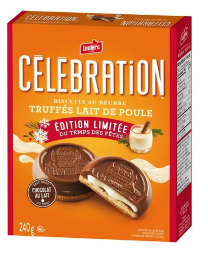 Celebration Eggnog Truffle Milk Chocolate Cookies, 240g