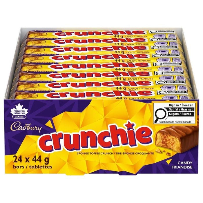 Cadbury Crunchie Chocolate Bars Case, 24x44g