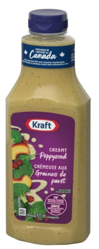 Kraft Creamy Poppyseed Salad Dressing, 425ml