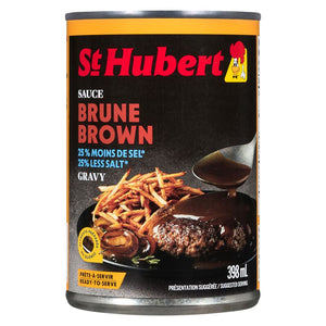 St Hubert Brown Sauce Less Salt, 398mL