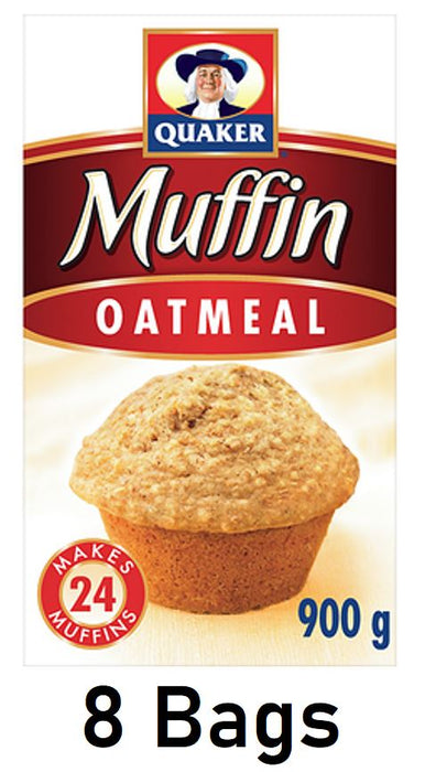 Quaker Muffin Mix Oatmeal 900g/2lbs Each 8 Bags From Canada - CanadaGrocery