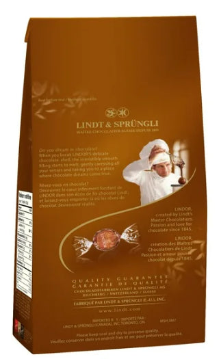 Lindt LINDOR Hazelnut Milk Chocolate Truffles, 150g Bag