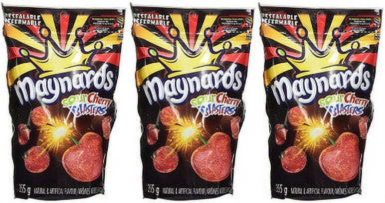 Maynards Sour Cherry Blasters Gummy Candy, 308g Each 3 Bags