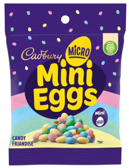 Cadbury Micro Mini Eggs, Chocolatey Candy Eggs, 90g