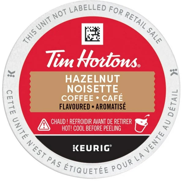 Tim Hortons Hazelnut Light Medium Roast Coffee, Keurig K-Cups, 12ct, 120g