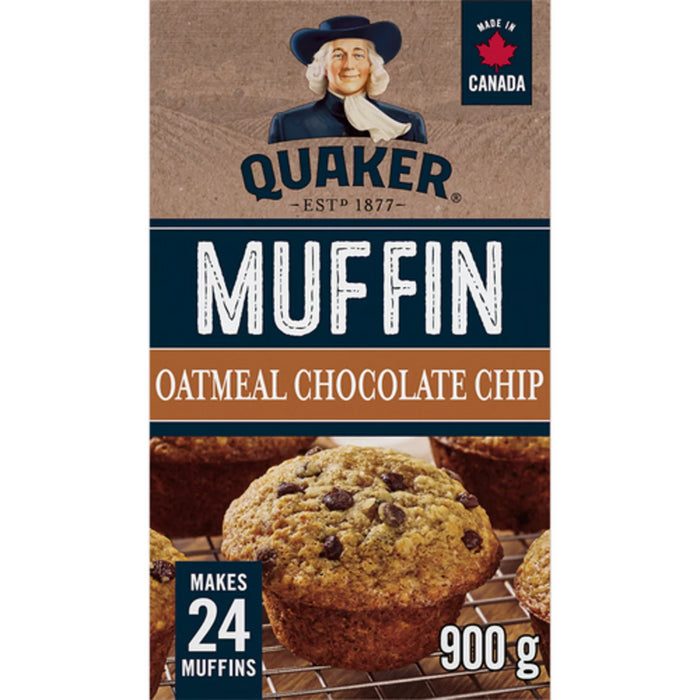 Quaker Muffin Mix Oatmeal Chocolate Chip, 900g/31oz