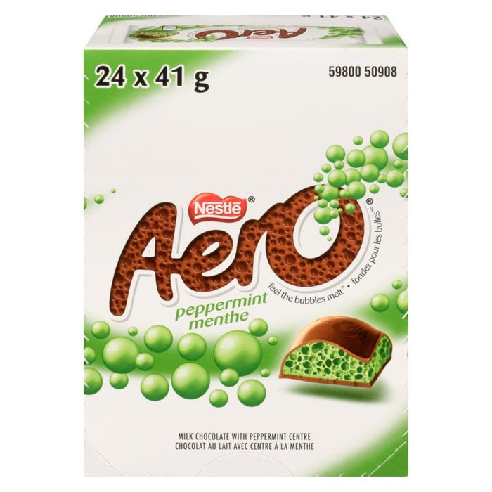 Nestle Aero Peppermint Chocolate Bars Case, 24x41g