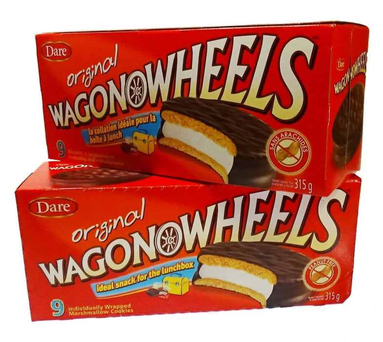 The Original Wagon Wheels, Marshmallow Cookies, 9 Count Each 2 Boxes (18)