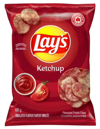 Lay's Ketchup Flavored Potato Chips, 66g