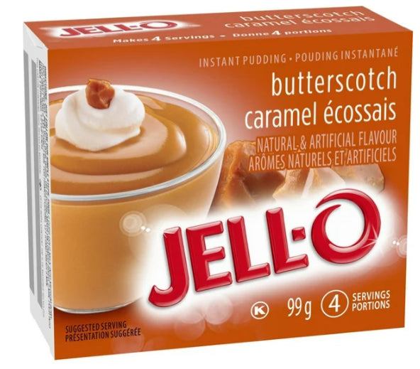 Jell-O Butterscotch Instant Pudding Mix, 99g