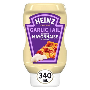 Heinz Garlic Mayonnaise Style Sauce, 340mL