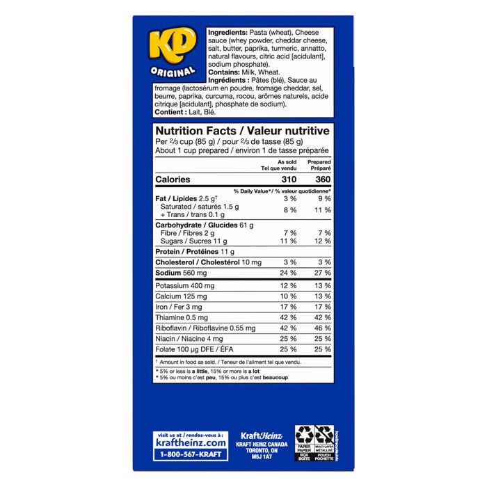 Kraft Dinner Original Macaroni and Cheese, 200g
