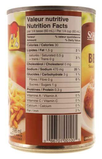 St Hubert BBQ Gravy Sauce, 398ml/13.5oz 3 CANS {Canadian Product} - CanadaGrocery