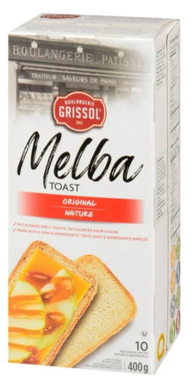 Boulangerie Grissol Melba Toast Plain, 10pc, 400g