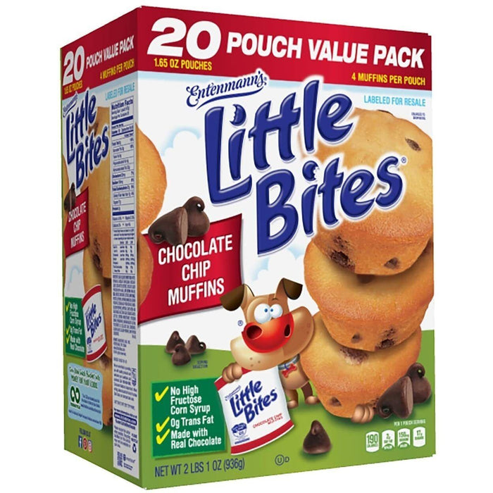 Entenmann's Little Bites Chocolate Chip Muffins (20 POUCH)