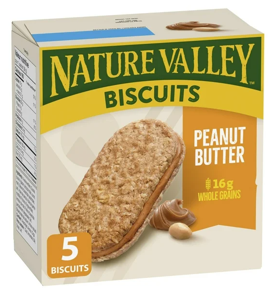 Nature Valley Peanut Butter Biscuits, 5 Biscuits x 38g, 190g