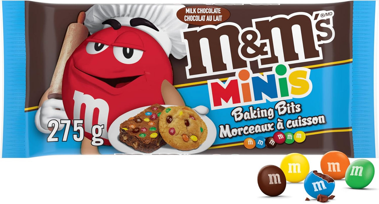 M&M's Mini Size Milk Chocolate Baking Bits 275g/9.7oz