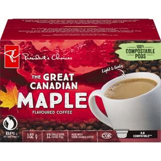 The Great Canadian Maple Flavour Coffee Keurig Coffee Pods 132g/12ct