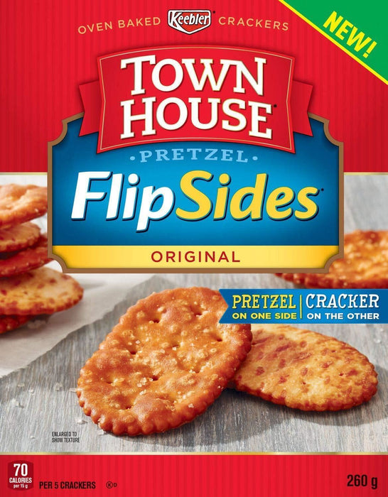 Kellogg's Town House Flipsides Original Cracker, 260g/9.2oz 6-Pack