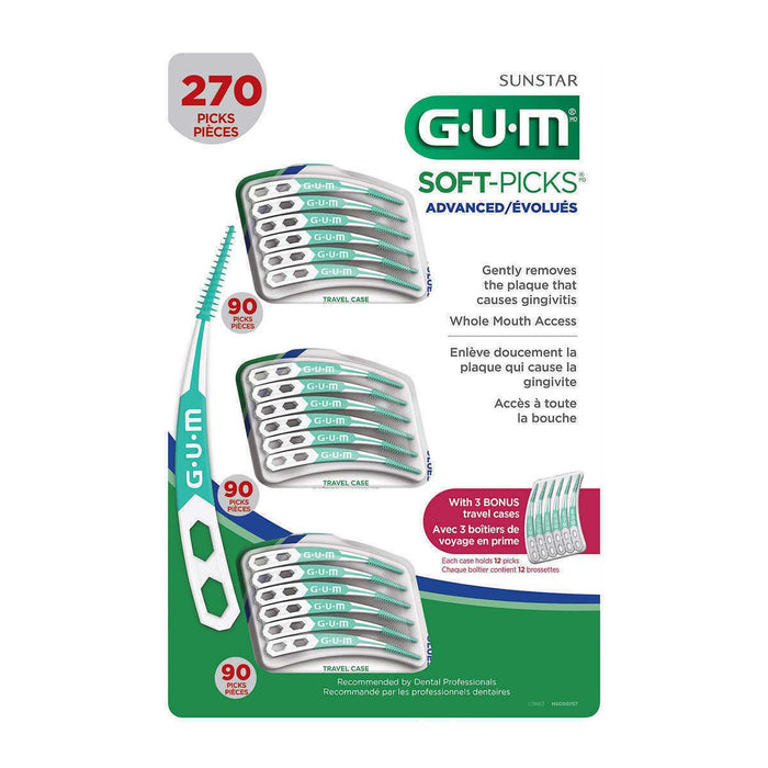 Sunstar GUM 270 Soft Picks Advanced Full Mouth Access